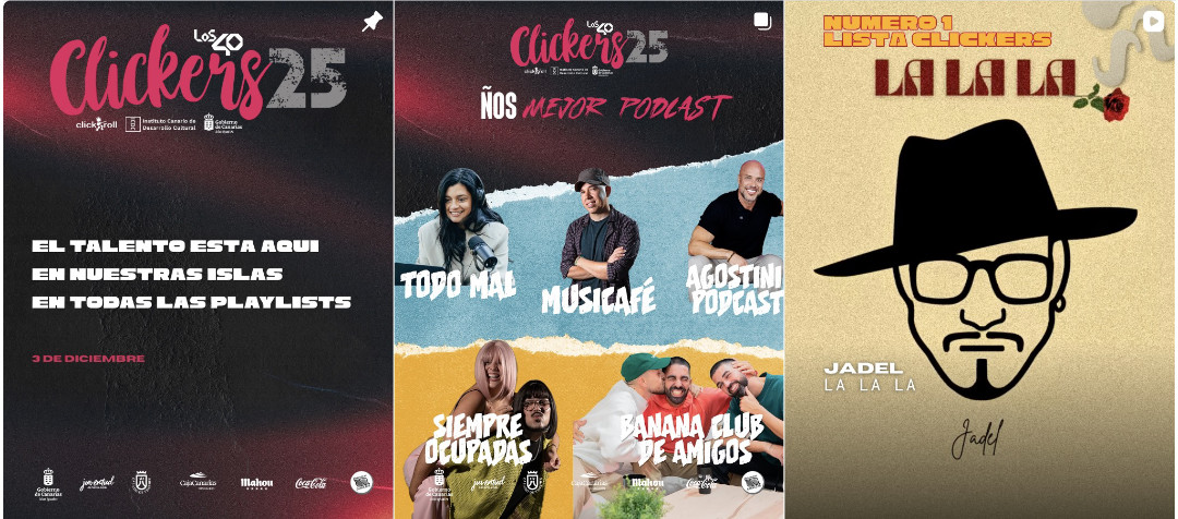 Featured image for “Click and Roll: 16 noviembre 2025: DÁCIL SANTANA + NOMINADOS PREMIOS CLICKERS”